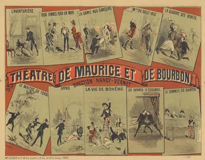 Théâtres de Maurice et de Bourbon. Direction Nancy Vernet by Ж. Жоншер, 1890 — digital art print download