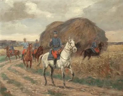 Всадники by Реймонд Десваррё — digital art print download