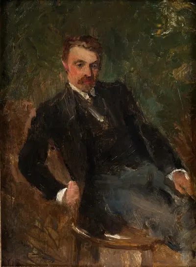 Portrait of Juhani Aho by Venny Soldan-Brofeldt, 1890 — digital art print download