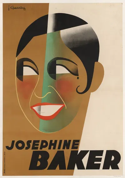 Joséphine Baker by Jean Chassaing, 1931 — digital art print download