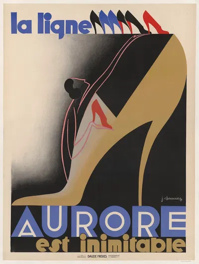 La ligne Aurore est inimitable chaussures by Jean Chassaing, 1930 — digital art print download