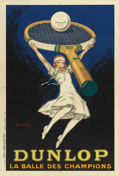 Dunlop la balle des champions by Jean d'Ylen, 1929 — digital art print download
