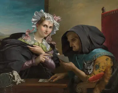 Гадалка by Адель Киндт, 1828 — digital art print download