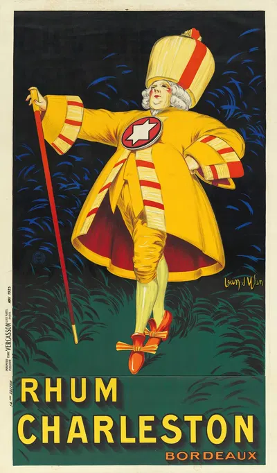 Rhum Charleston, Bordeaux by Jean d'Ylen, 1925 — digital art print download