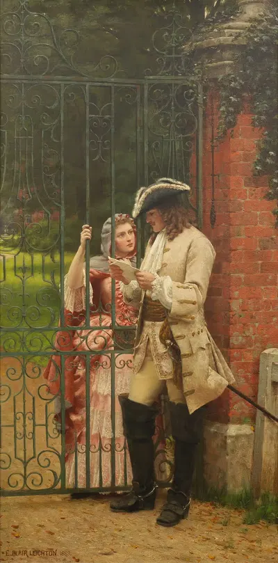 Что мне сказать by Эдмунд Блэр Лейтон, 1889 — digital art print download