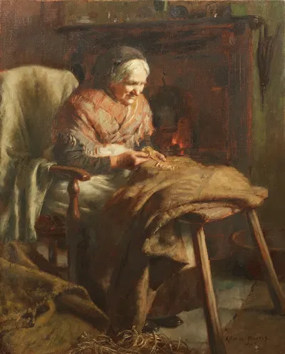 Running repairs by Edwin Harris, 1905 — digital art print download