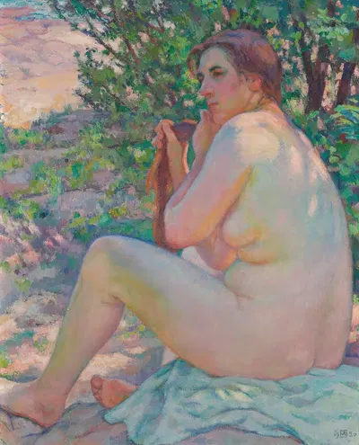 В тени куста by Тео ван Риссельберге, 1920 — digital art print download