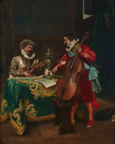 Дуэт by Адольф-Александр Лесрель, 1889 — digital art print download
