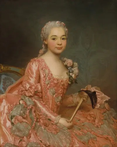 Баронесса де Нёйбург-Кромьер by Александр Рослин, 1756 — digital art print download