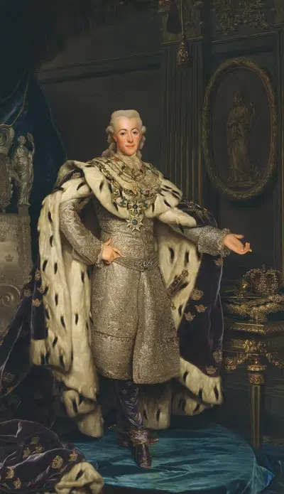 Густав III, 1746-1792, король Швеции by Александр Рослин, 1777 — digital art print download