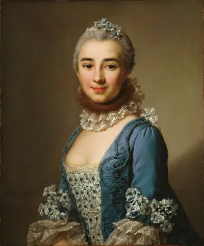 Неизвестная дама by Александр Рослин, 1753 — digital art print download