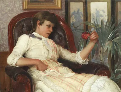 Far away thoughts by Alfred Glendening jr., 1887 — digital art print download