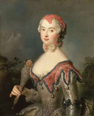 Шарлотта Фредрика Спарре by Антуан Песне, 1744 — digital art print download