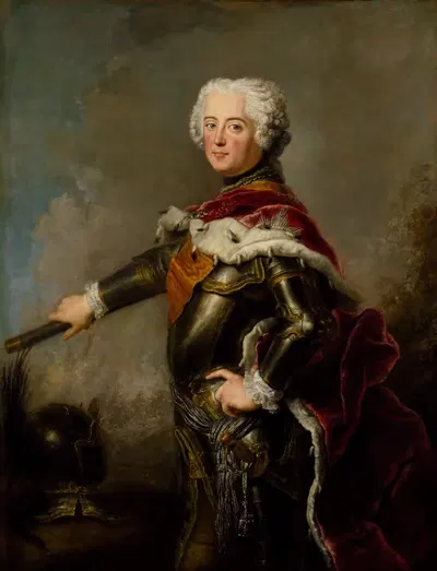 Портрет Фридриха II Прусского by Антуан Песне, 1712-1786 — digital art print download