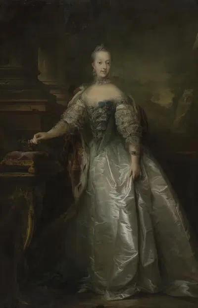 Юлиана Мария, королева Дании by Карл Густав Пило, 1762 — digital art print download