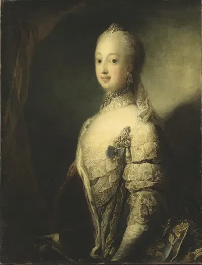 София Магдалена, королева Швеции by Карл Густав Пило, 1765 — digital art print download