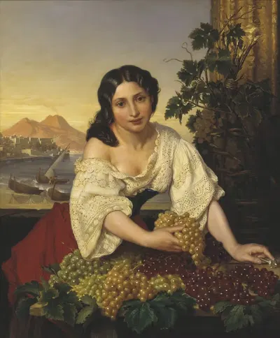 Итальянский продавец фруктов by Карл Густав Плагеманн, 1865 — digital art print download