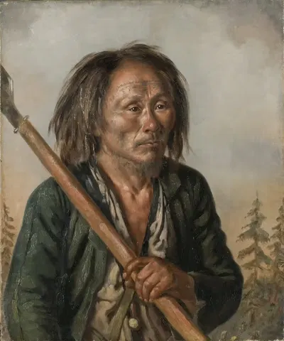 Portrait of a Tungu Man by Carl Peter Mazer — digital art print download