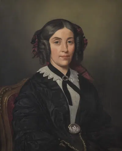 Маргарет Сетон by Карл Стефан Беннет, 1805-1870 — digital art print download