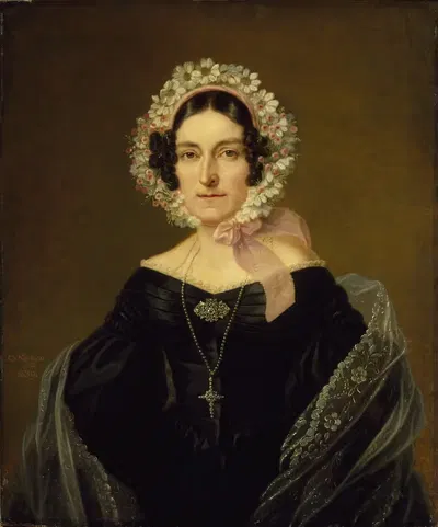 София Магдалена Кантцлер by Карл Вильгельм Нордгрен, 1839 — digital art print download