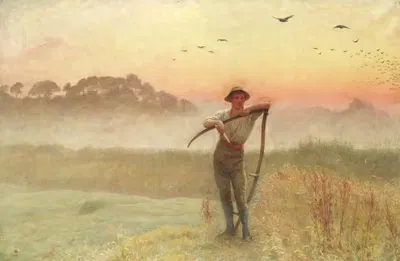 At the break of day by Edgar Barclay, 1885 — digital art print download