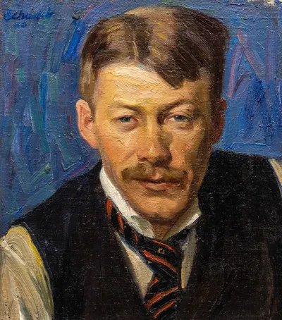 Portrait Study by Eigil Schwab, 1906 — digital art print download