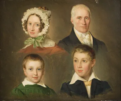 The Artist’s Father, Wife, Son and Foster Son. by Emil Bærentzen — digital art print download