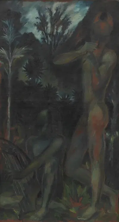 Negermusikanter i urskoven by Erik Stæhr-Nielsen, 1921 — digital art print download