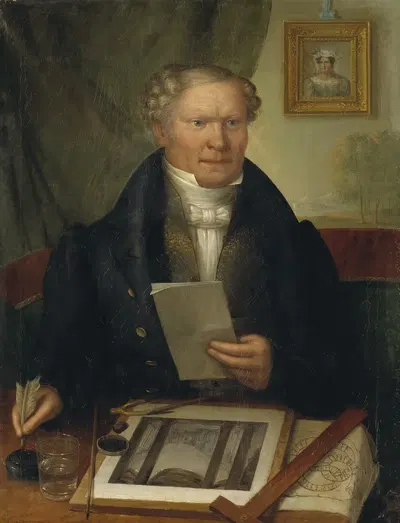 Pehr Axel Nyström, 1793-1868 by Erik Wahlbergson, 1832 — digital art print download