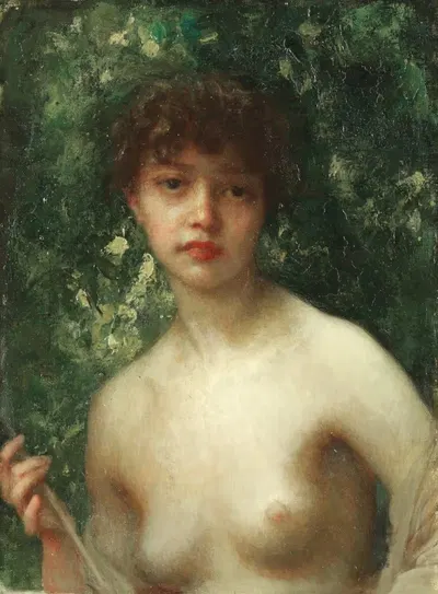 Молодая охотница by Эрнест Эбер, 1889 — digital art print download