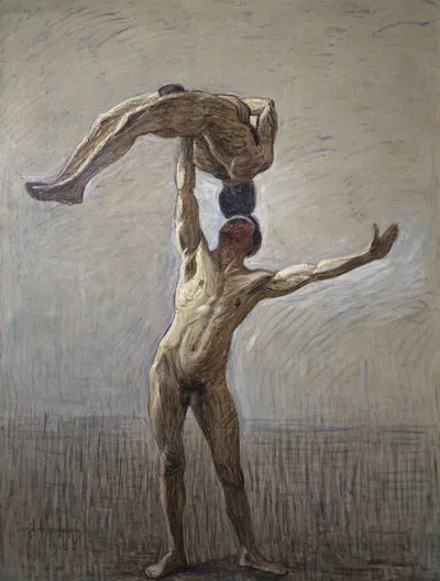 Athletes by Eugène Jansson, 1912 — digital art print download