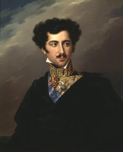 Оскар I, 1799-1859, король Швеции и Норвегии by Фредрик Уэстин, 1825 — digital art print download