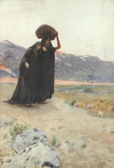 Долгая дорога домой by Жорж Антуан Рошегросс, 1890 — digital art print download