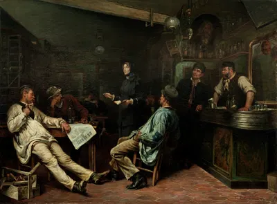 Армия Спасения, мисс Бут посещает парижский трактир by Густав Седерстром, 1886 — digital art print download