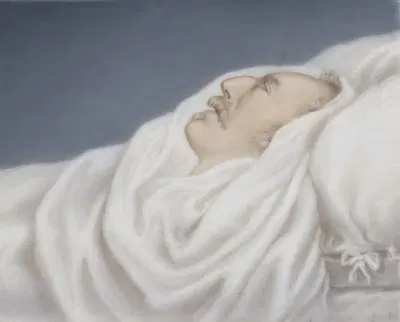 Gustav IV Adolf, 1778-1837, on his deathbed by Gustav Nehrlich — digital art print download