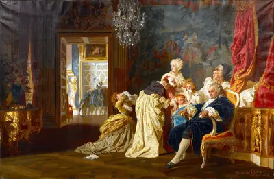 Пленение Людовика XVI и его семьи by Гюла Бенцур, 1872 — digital art print download