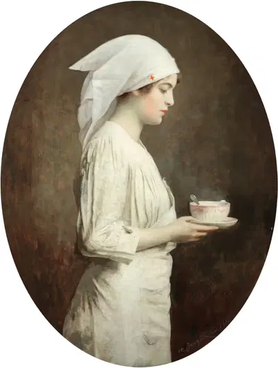 Горячая чашка супа by Генри Жакье, 1916 — digital art print download
