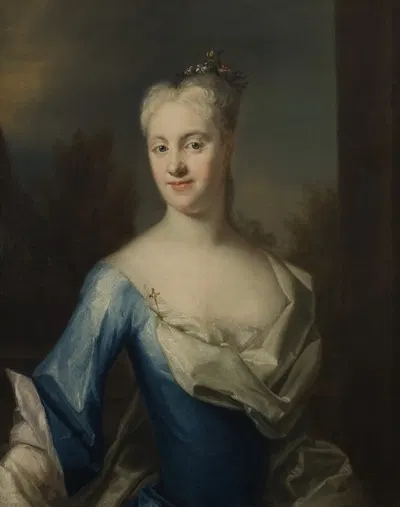 Hedvig Elisabet Paulin, 1716-1806 by Johan Henrik Scheffel — digital art print download
