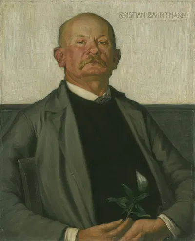 Кристиан Захртманн, датский художник by Йохан Рохде, 1896 — digital art print download