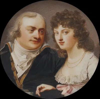 Георг Й. Скьёльдебранд, 1761-1816, полковник, его сестра Мария Элизабета, 1763-1842 by Иоганн Доминик Босси — digital art…