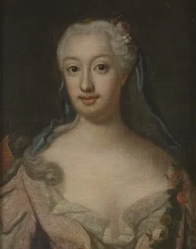 Неизвестная женщина, член семьи Ройтерхольм by Лоренс Паш Старший, 1740 — digital art print download