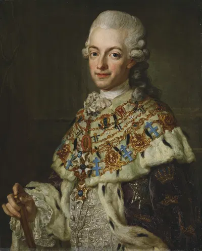 Густав III, 1746-1792 by Лоренс Паш младший, 1773-1774 — digital art print download