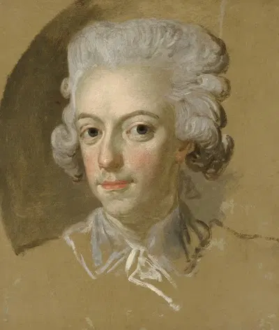 King Gustav III of Sweden. Sketch by Lorens Pasch the Younger — digital art print download