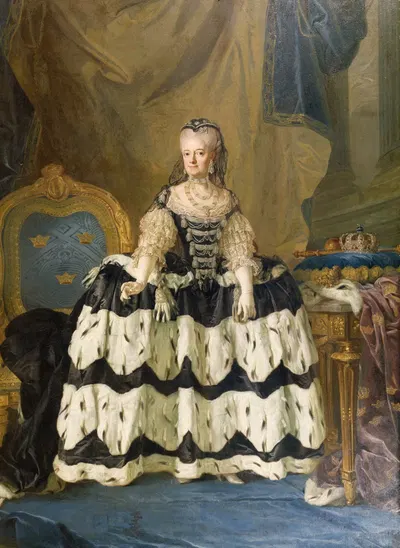 Вдова королева Ловиза Ульрика Шведская by Лоренс Паш младший, 1775 — digital art print download