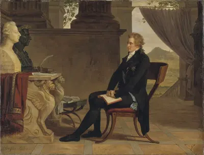 Граф Густав Мауриц Армфельт в Флоренции by Луи Гофье, 1793 — digital art print download
