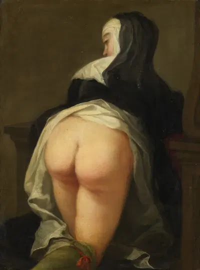 На коленях монахиня by Мартин ван Мейтенс, 1731 — digital art print download
