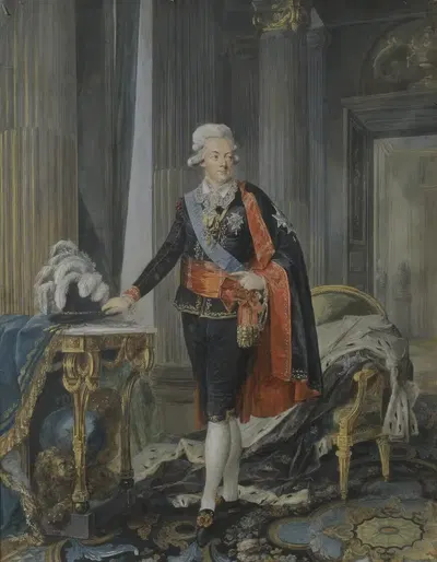 Король Густав III Шведский by Никлас Лафренсен, 1792 — digital art print download