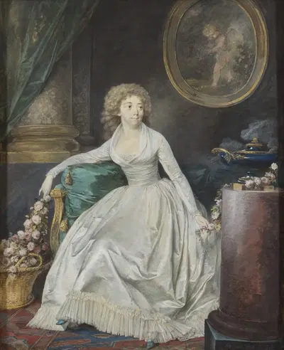 Мадемуазель София Хагман by Никлас Лафренсен, 1795 — digital art print download