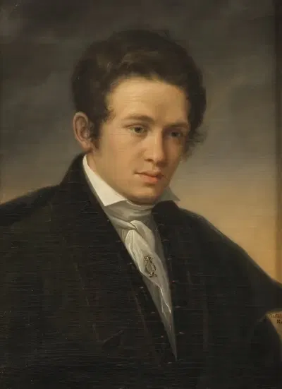 Карл Август Никандер, 1799-1839 by Олоф Йохан Сёдермарк, 1827 — digital art print download