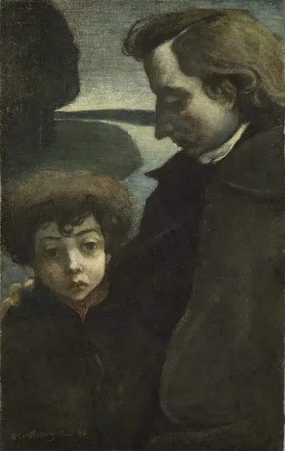 Приемные братья by Олоф Сагер-Нельсон, 1894 — digital art print download